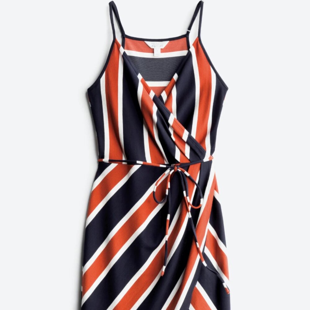 Annora Faux Wrap Jersey Dress